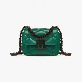 MCM Mini Travia缝皮革链条钱包綠色女款MYLCALM01J2001-GALAPAGOS GREEN 商品