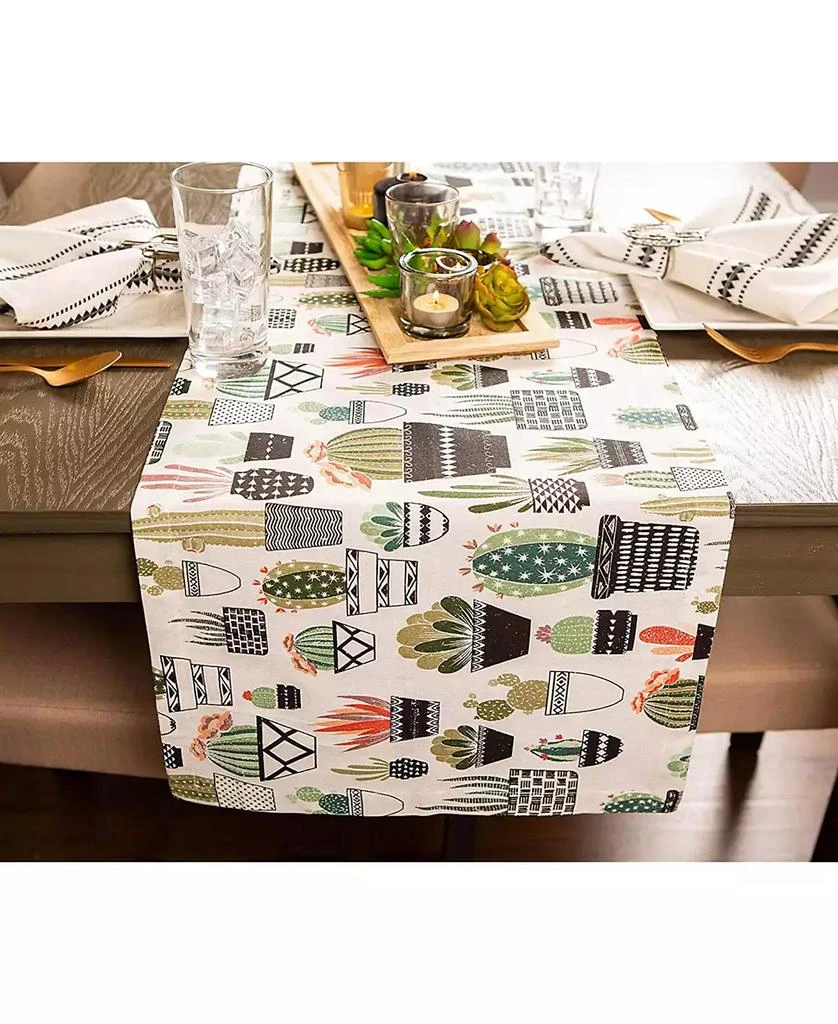 商品Design Imports|Urban Oasis Cactus Print Table Runner, 14" x 108",价格¥337,第5张图片详细描述