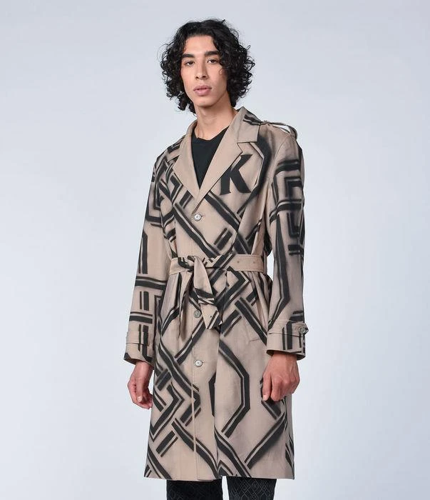 商品KOCHÉ|Koché Monogram Spray Bomb Trench Coat,价格¥4282,第4张图片详细描述