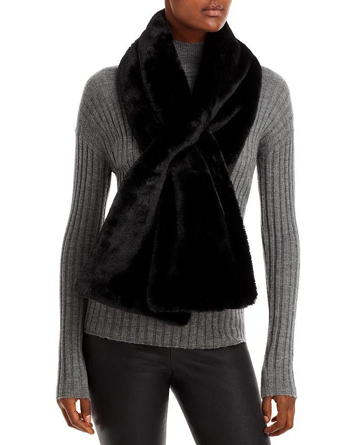 商品Echo Design|Leopard Print & Faux Fur Puffer Scarf,价格¥514,第1张图片