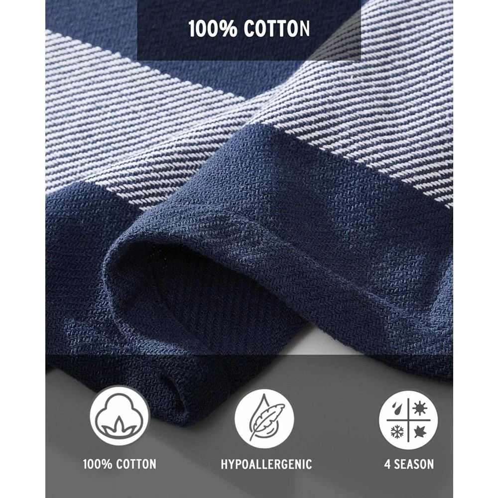 Boylston Stripe Cotton Reversible Blanket 商品