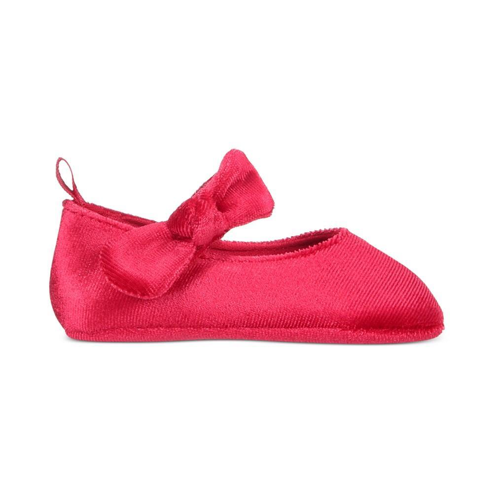 商品First Impressions|Baby Girls Velvet Flat Shoes, Created for Macy's,价格¥137,第4张图片详细描述