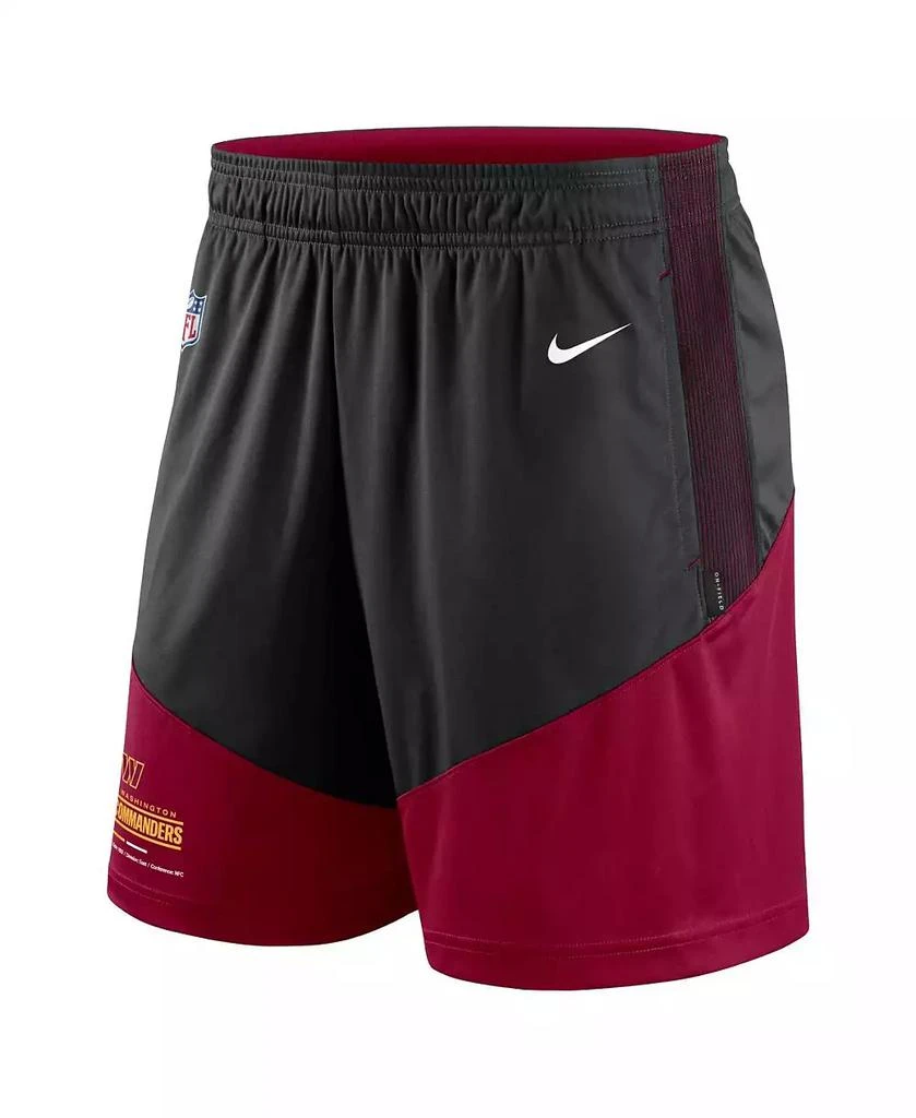 商品NIKE|Men's Black, Burgundy Washington Commanders Primary Lockup Performance Shorts,价格¥475,第2张图片详细描述