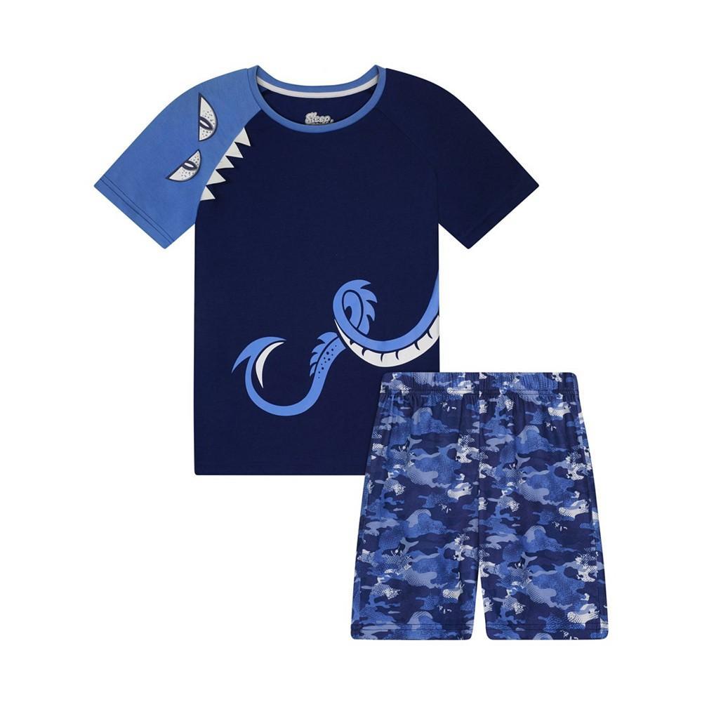 商品Sleep On It|Little Boys T-shirt and Shorts Pajama Set, 2 Piece,价格¥164,第1张图片