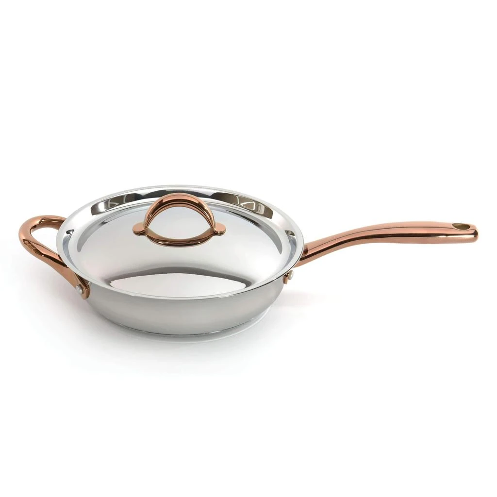 商品BergHOFF|Ouro Gold 18/10 Stainless Steel 9.5" Covered Deep Skillet with Two Side Handles  & Stainless Steel Lid, 3.1 Qt,价格¥949,第1张图片