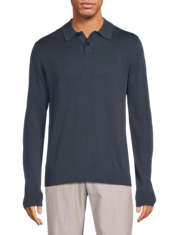 商品Saks Fifth Avenue|Long Sleeve Sweater Polo,价格¥375,第1张图片