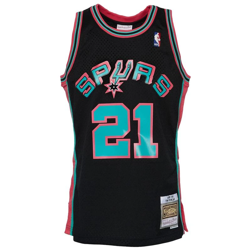 商品Mitchell and Ness|Mitchell & Ness Spurs Swingman Jersey - Men's,价格¥484,第2张图片详细描述