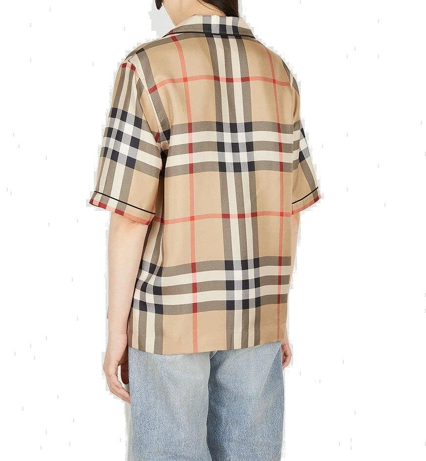 商品Burberry|Burberry Vintage Check Buttoned Short-Sleeved Shirt,价格¥4040,第2张图片详细描述