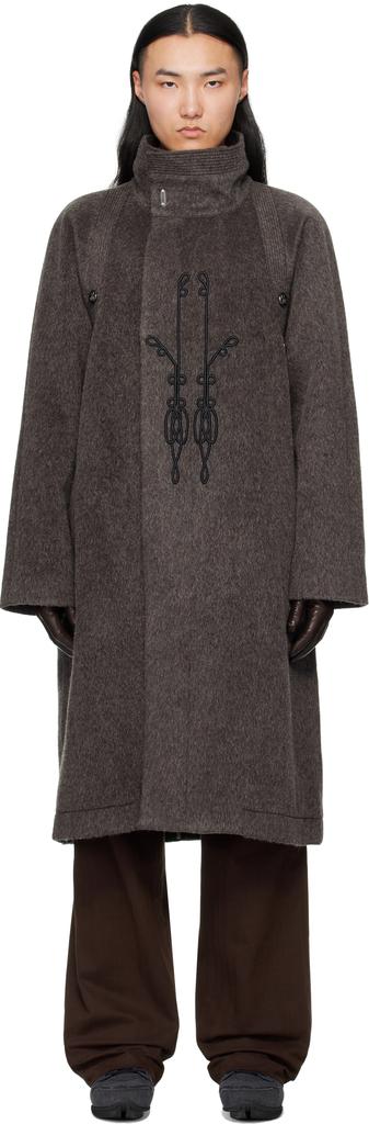 Kiko Kostadinov Gray Kormos Military Coat - Coats - Compare Prices