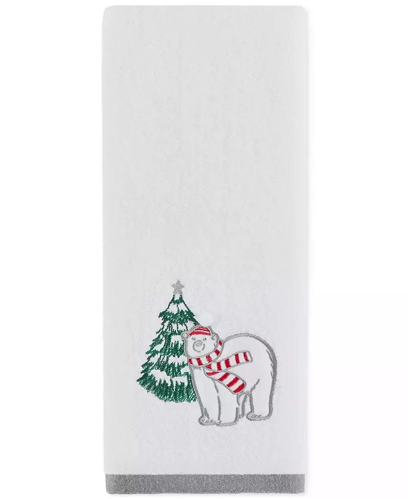 商品Holiday Lane|Polar Bear Embroidered 2-Pc. Hand Towel Set, Exclusively at Macy’s,价格¥78,第2张图片详细描述