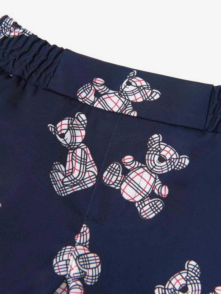 商品Burberry|Burberry Navy Baby Boys Leonard Bear Print Shorts,价格¥2070,第3张图片详细描述