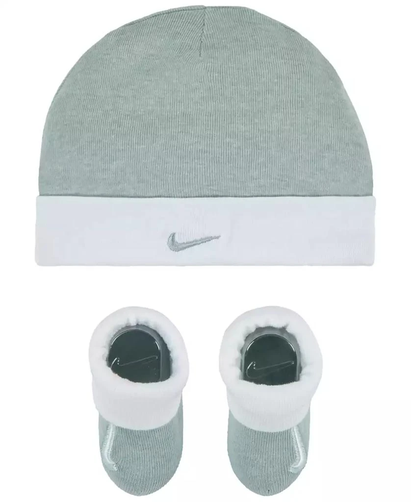 商品NIKE|Baby Boys or Baby Girls Swoosh Hat and Booties, 2 Piece Set,价格¥85,第1张图片