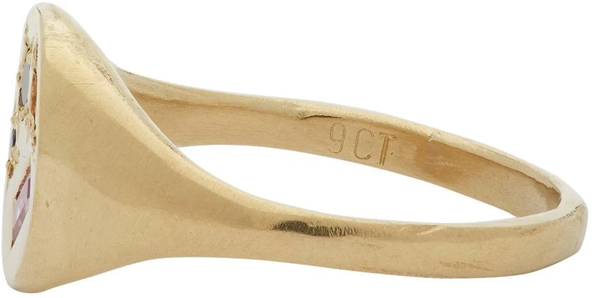 商品Seb Brown|Yellow Gold Baguette Neapolitan Signet Ring,价格¥6385,第3张图片详细描述
