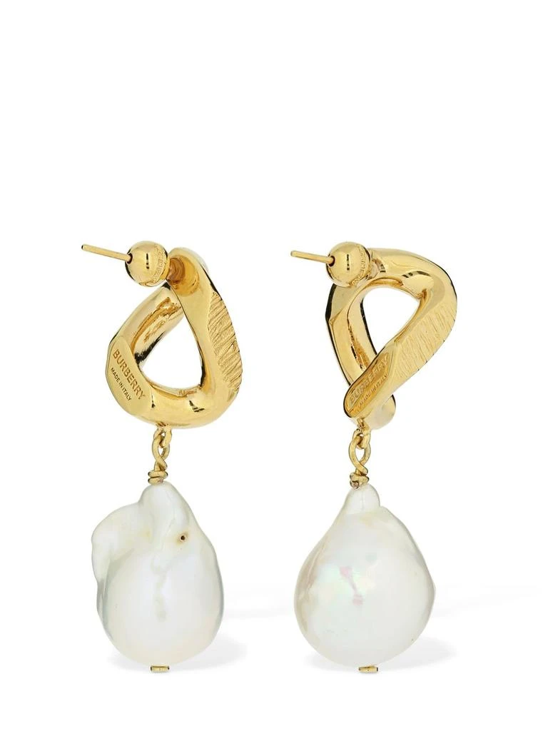 商品Burberry|Chain Link Earrings W/ Pearl,价格¥4234,第3张图片详细描述