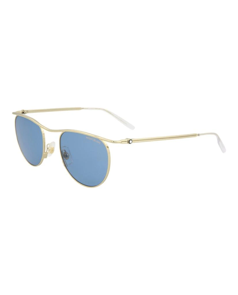商品MontBlanc|Round-Frame Metal Sunglasses,价格¥1467,第2张图片详细描述