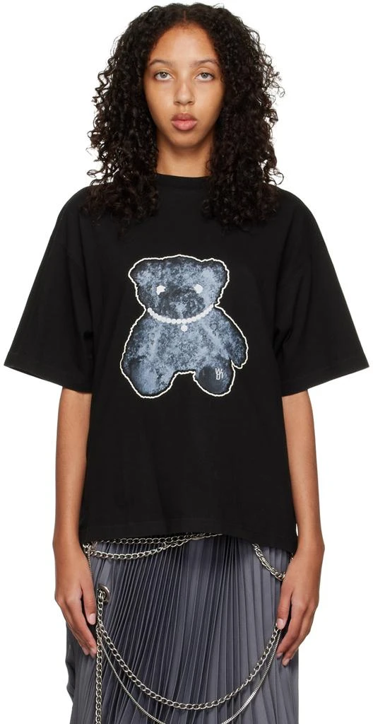 商品We11done|Black Pearl Necklace Teddy T-Shirt,价格¥1917,第1张图片