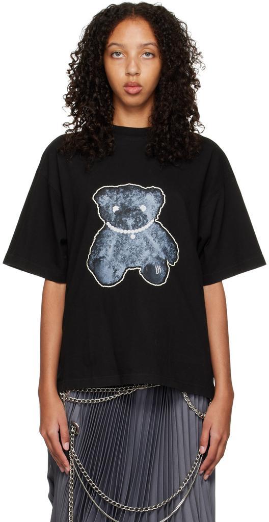 商品We11done|Black Pearl Necklace Teddy T-Shirt,价格¥1079,第1张图片