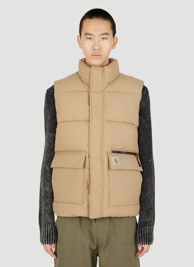 商品Carhartt WIP|Milton Sleeveless Jacket in Beige,价格¥1459,第1张图片