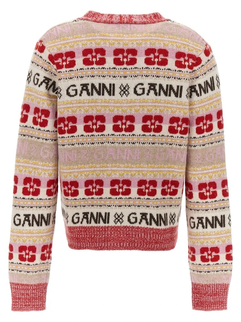 商品Ganni|Graphic Cardigan Sweater, Cardigans Multicolor,价格¥933,第2张图片详细描述