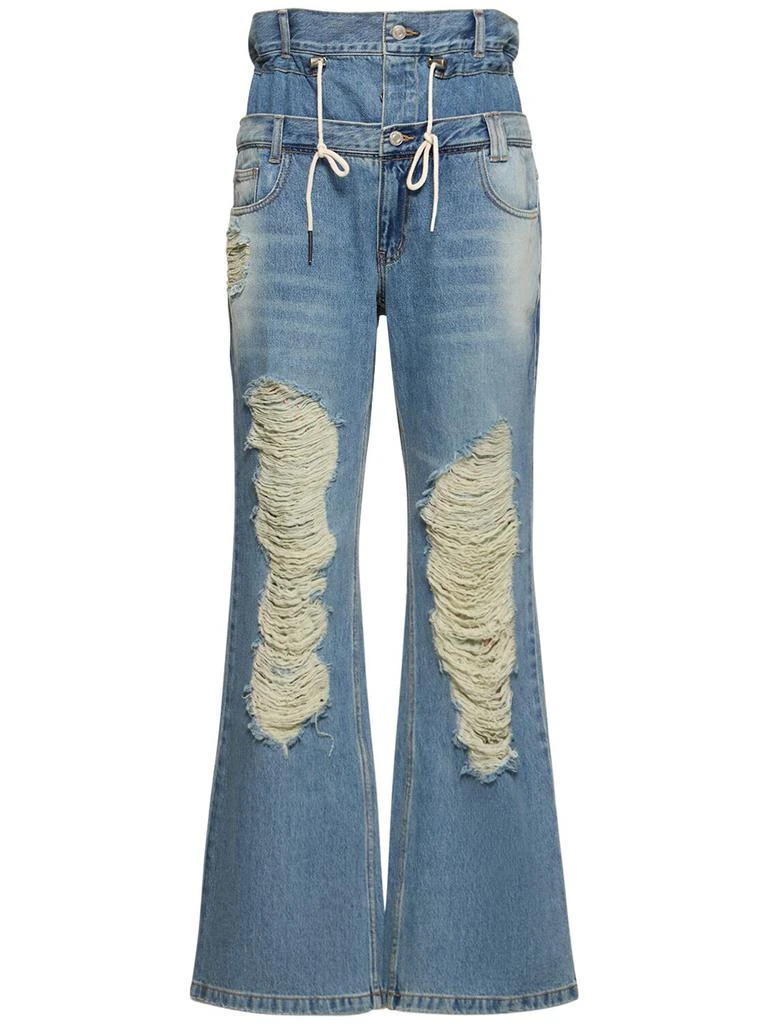 商品ANDERSSON BELL|Beria String Double Waist Cotton Jeans,价格¥1645,第1张图片