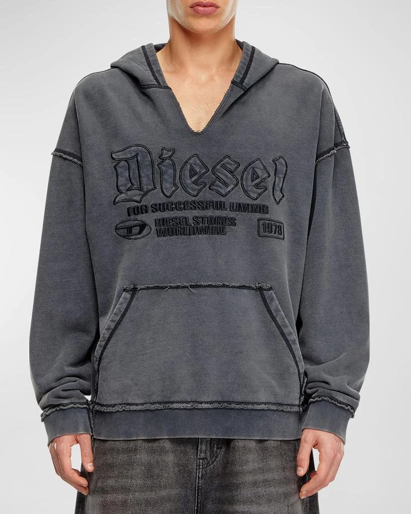 商品Diesel|Men's S-Boxt-Hood-Raw Sweatshirt,价格¥2305,第1张图片