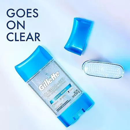 商品Gillette|Gillette Cool Wave Clear Gel Men's Antiperspirant and Deodorant, 3.8 oz., 5 pk.,价格¥123,第3张图片详细描述