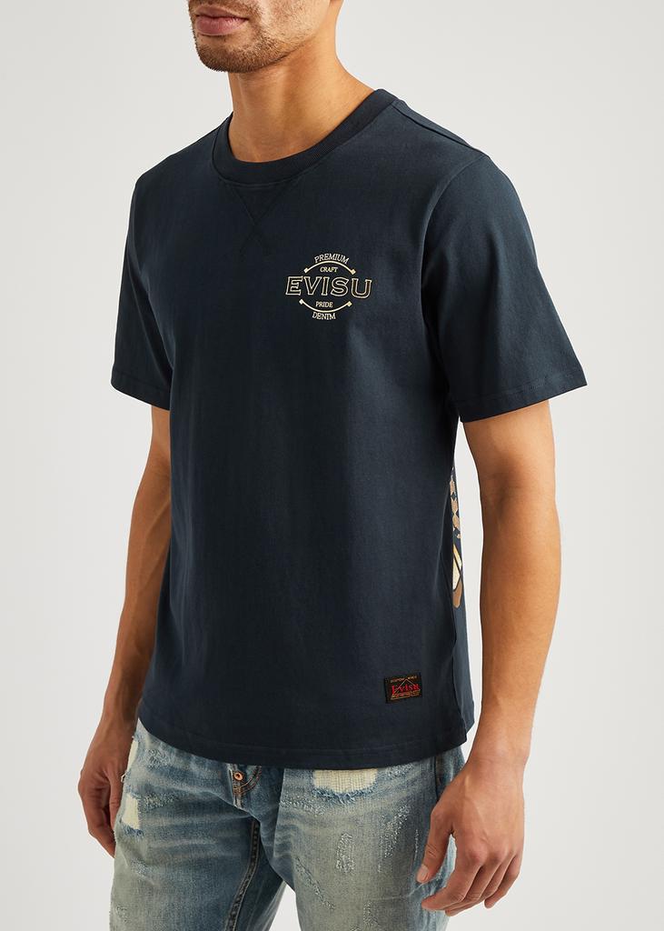 商品Evisu|Printed cotton T-shirt,价格¥1030,第4张图片详细描述