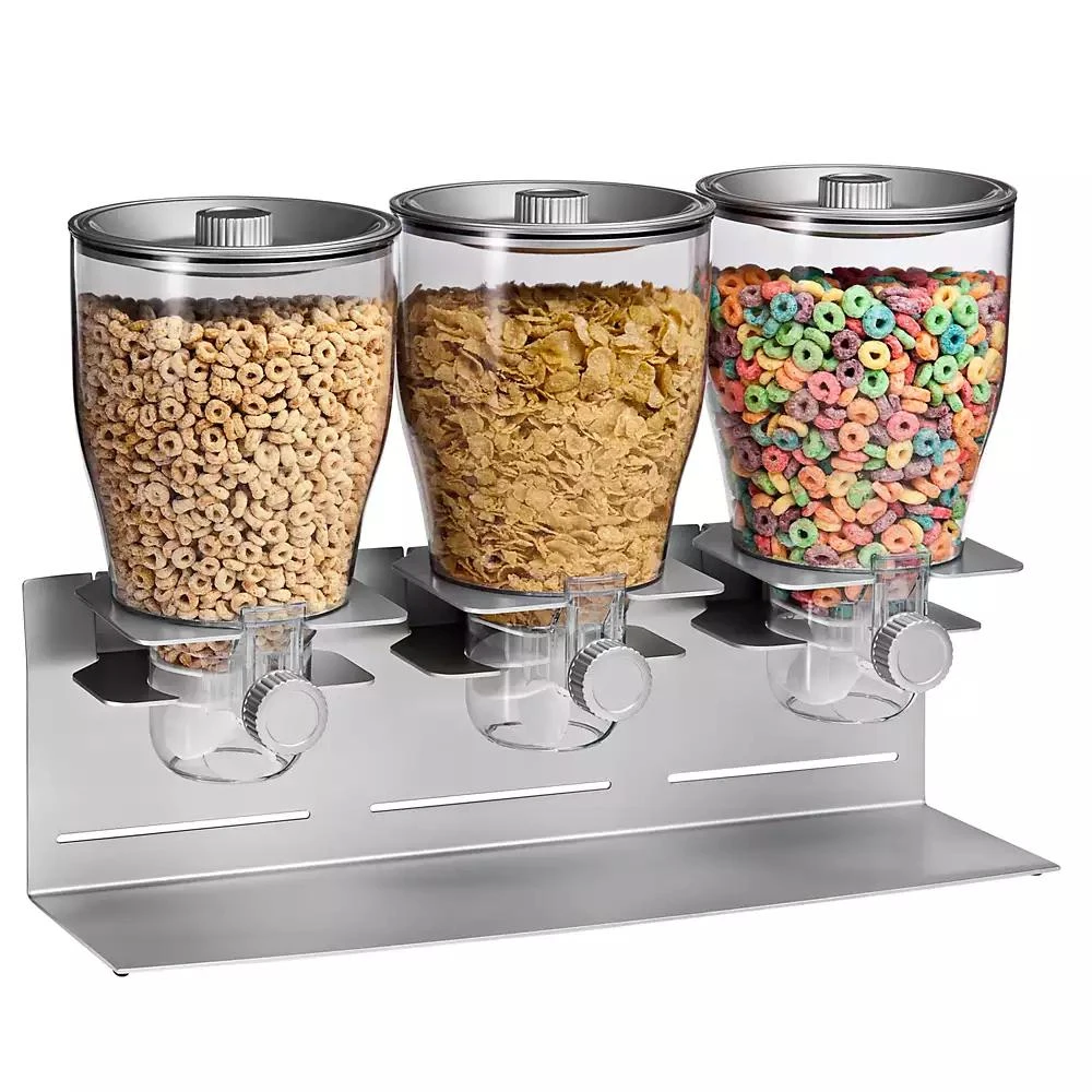 商品Honey Can Do|Zevro by Commercial Plus Triple Canister Cereal Dispenser,价格¥1388,第1张图片