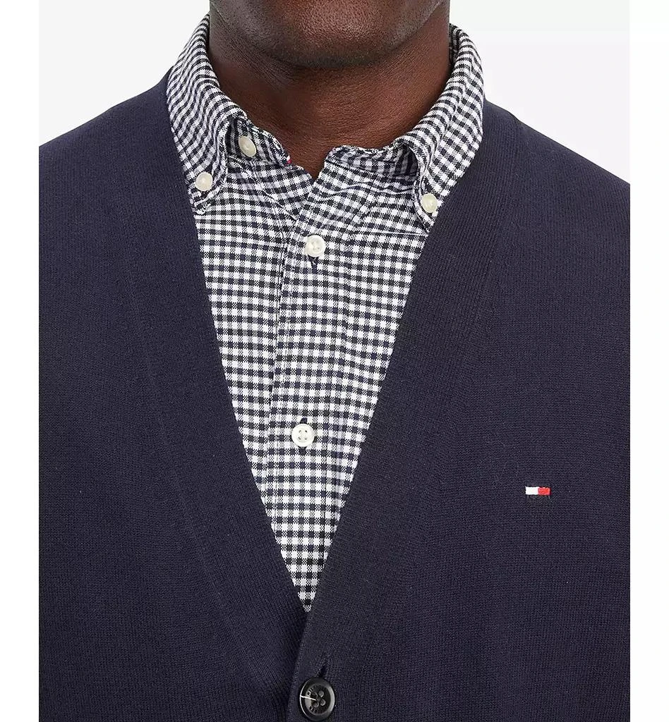 商品Tommy Hilfiger|Men's Essential Embroidered Logo Cardigan,价格¥344,第2张图片详细描述