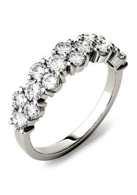 商品Charles & Colvard|Colvard 1.2 Ct. T.w. Moissanite Stackable Band In 14K White Gold,价格¥5577,第2张图片详细描述