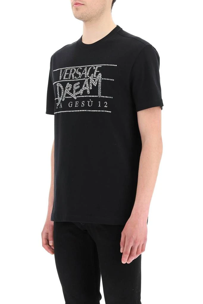 商品Versace|Versace crystal dream logo t-shirt,价格¥3510,第4张图片详细描述