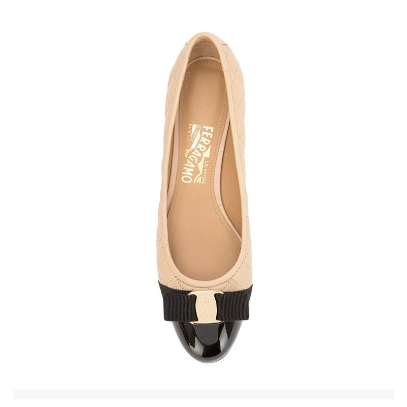 商品Salvatore Ferragamo|SALVATORE FERRAGAMO 拼色女士中跟鞋 01-M832-702227,价格¥6212,第11张图片详细描述