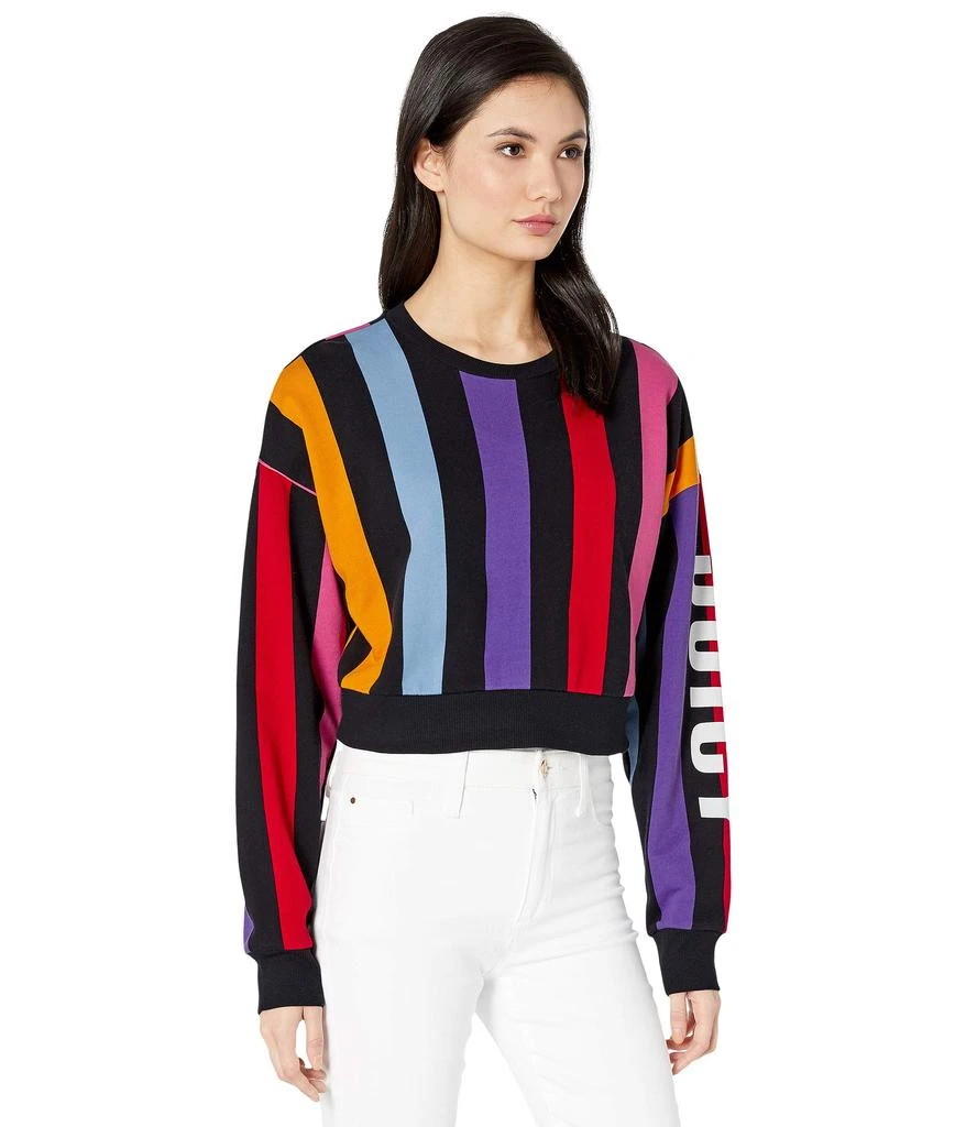 商品Juicy Couture|Bold Vertical Stripe Terry Track Pullover,价格¥284,第4张图片详细描述