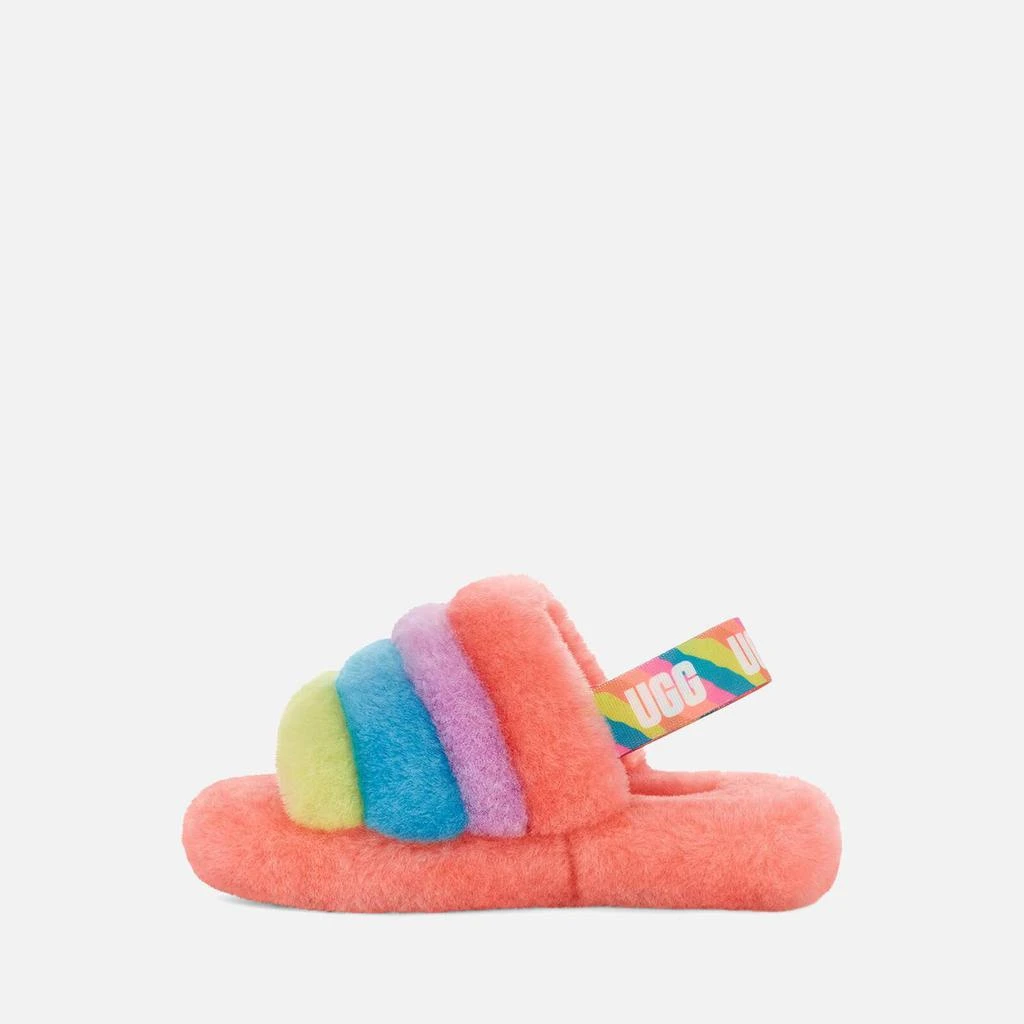 商品UGG|UGG KIDS' FLUFF YEAH SLIDE SLIPPERS - PEACH BLISS,价格¥329,第4张图片详细描述