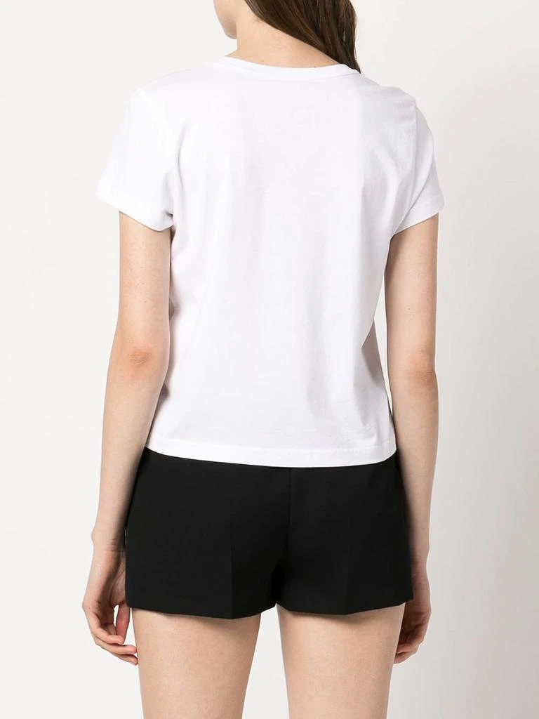 商品Alexander Wang|T BY ALEXANDER WANG WOMEN ESSENTIAL JSY SHRUNK TEE W/PUFF LOGO & BOUND NECK,价格¥741,第2张图片详细描述