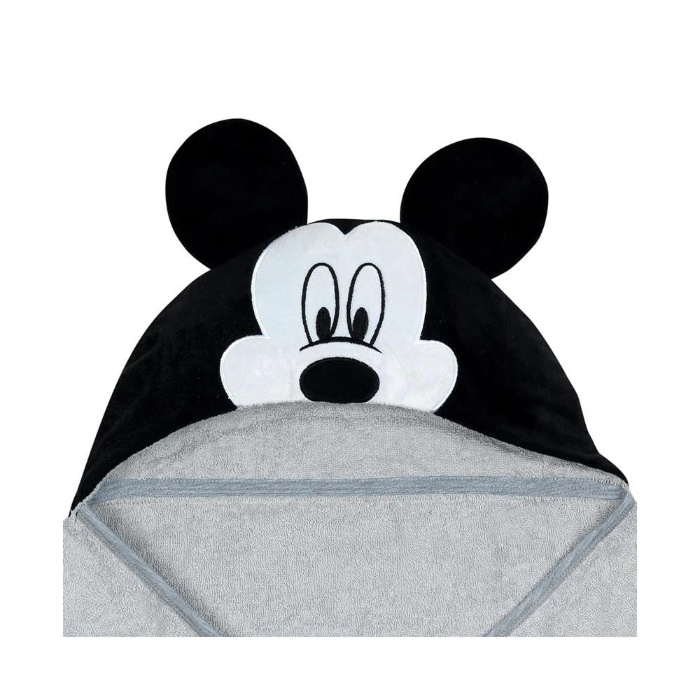 商品Lambs & Ivy|Lambs  Ivy Disney Baby Mickey Mouse Gray Cotton Hooded Baby Bath Towel,价格¥224,第2张图片详细描述