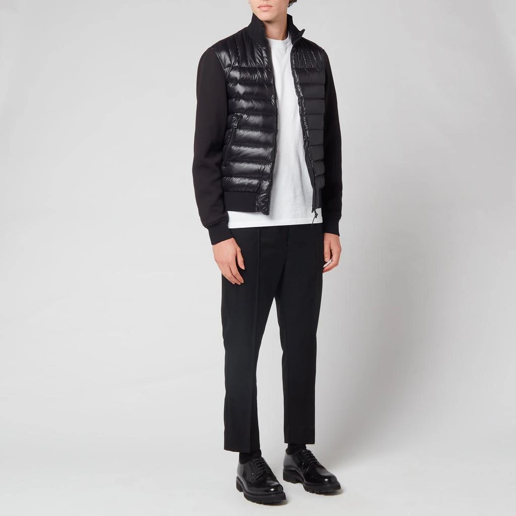 商品Mackage|Mackage Men's Collin Bomber Jacket with Quilted Down Front Body - Black,价格¥1859,第3张图片详细描述