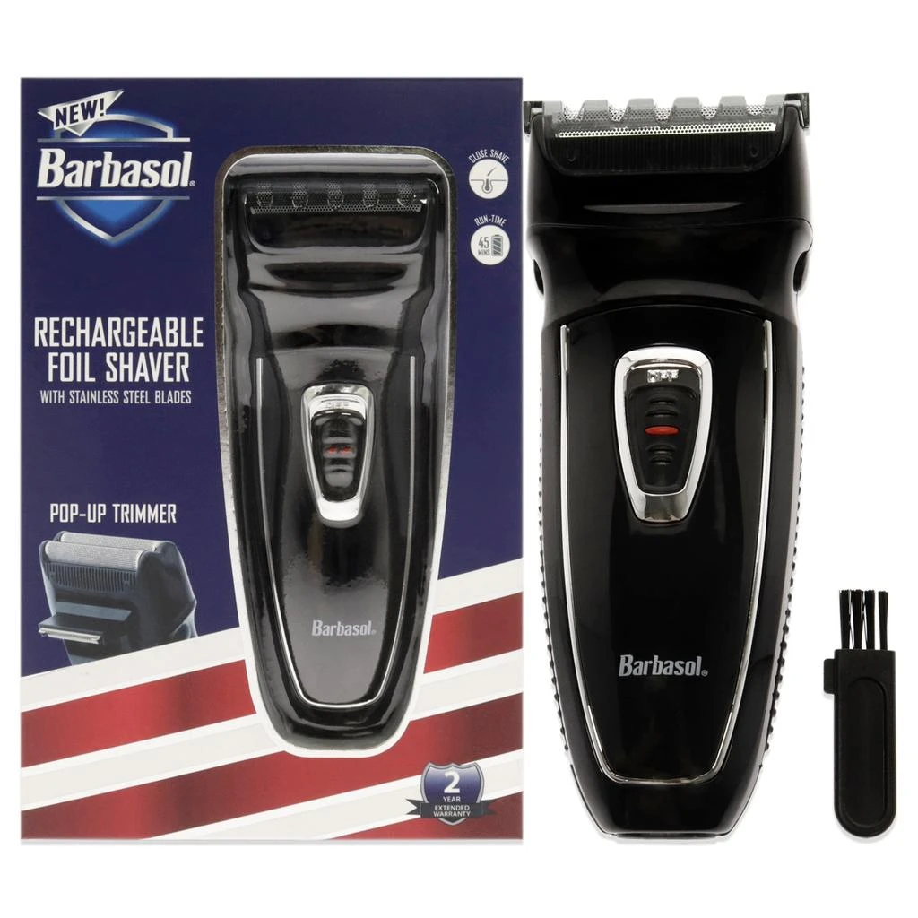 商品Barbasol|Rechargeable Foil Shaver With Pop-Up Trimmer by Barbasol for Men - 1 Pc Trimmer,价格¥143,第1张图片