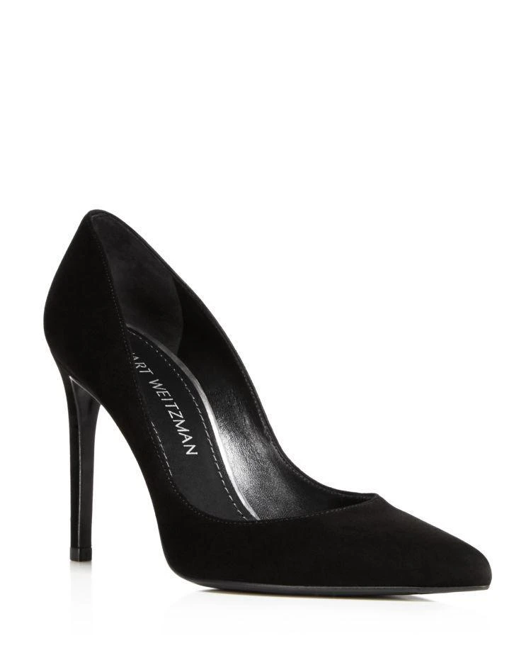 商品Stuart Weitzman|Women's Curvia Suede High-Heel Pumps ,价格¥2017,第1张图片