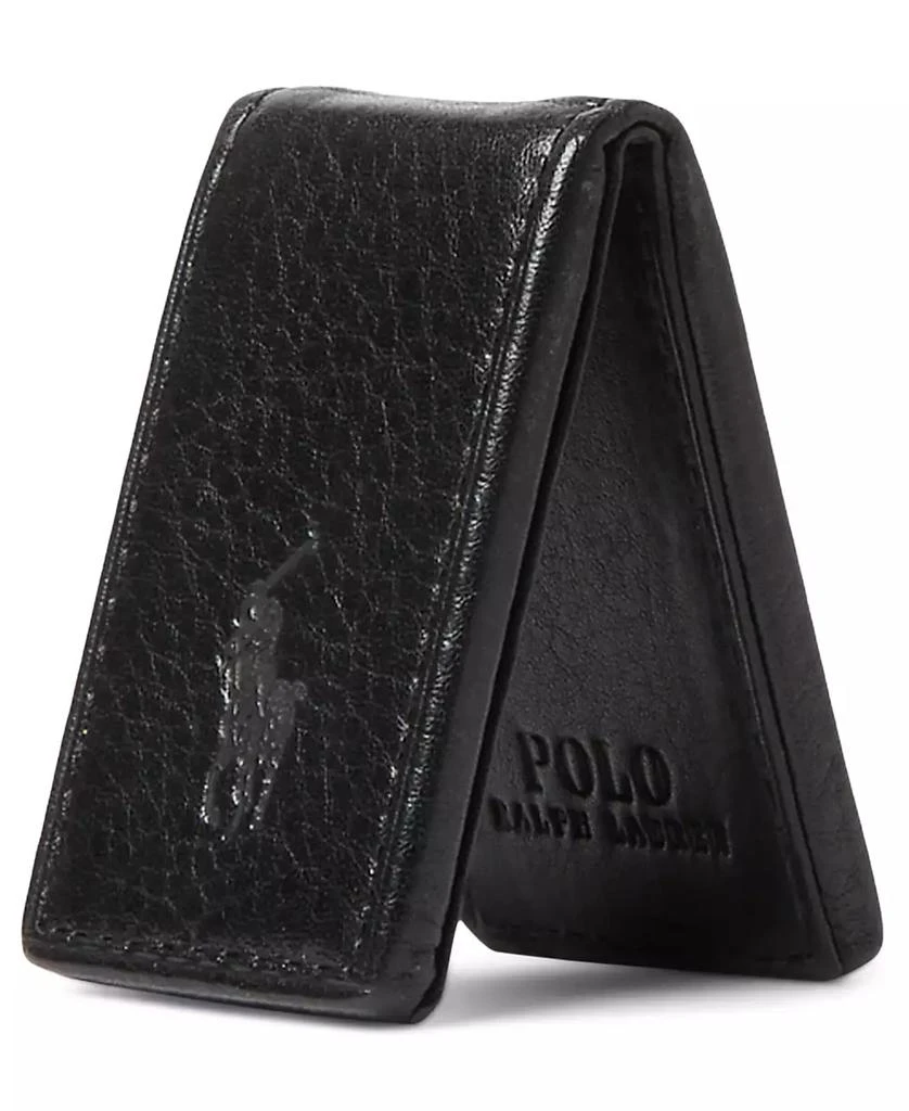 商品Ralph Lauren|Men's Pebbled Leather Money Clip,价格¥414,第2张图片详细描述