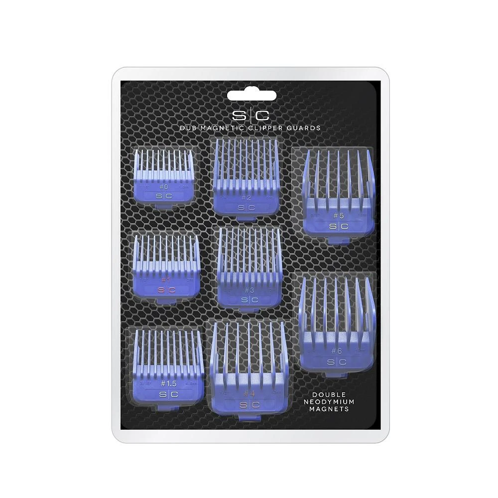 商品StyleCraft Professional|Barber Hairstylist Dub Universal Double Magnetic Clipper Guards, 8 Piece Assorted Sizes,价格¥284,第1张图片