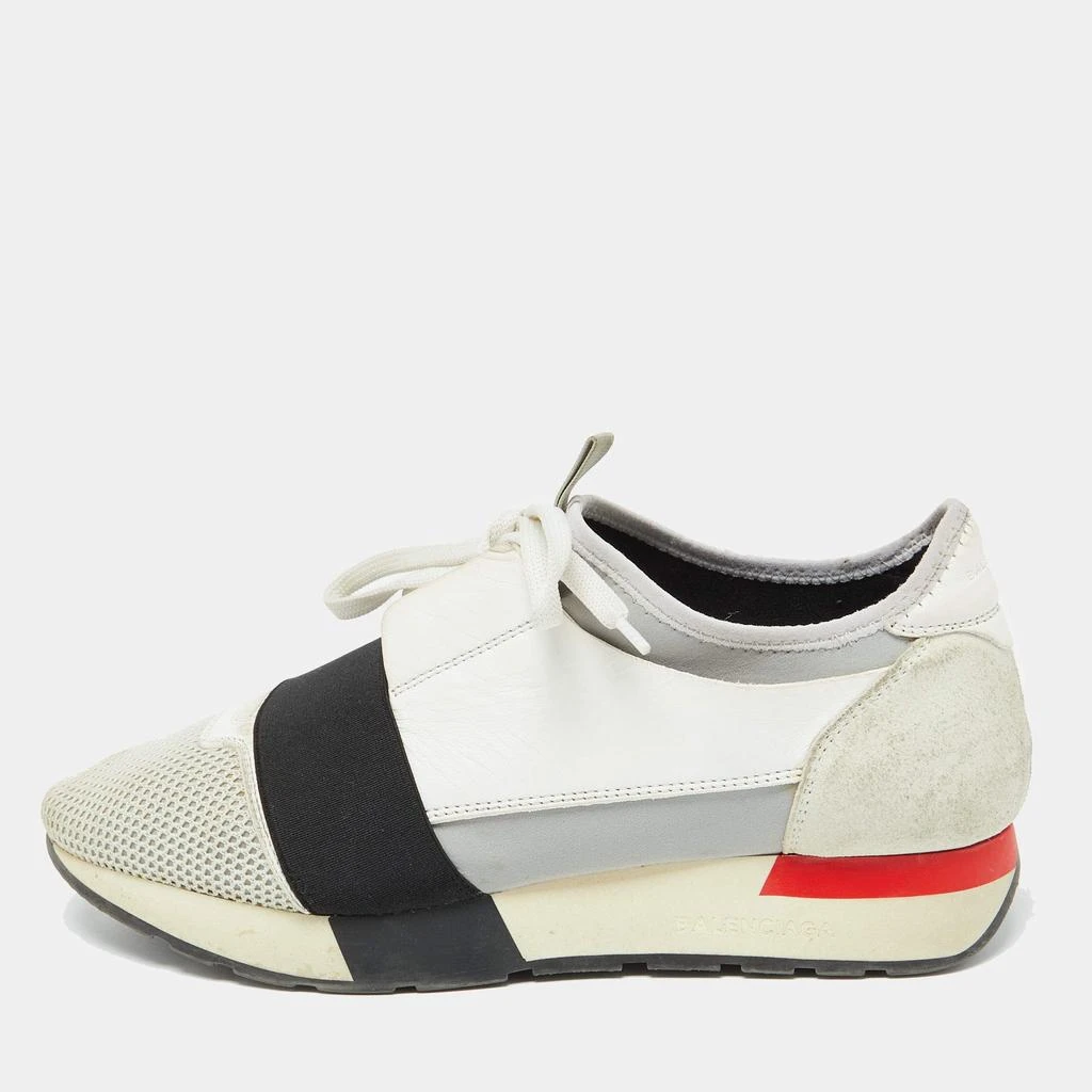 商品[二手商品] Balenciaga|Balenciaga Multicolor Leather,Mesh and Suede Race Runner Low Top Sneakers Size 40,价格¥1408,第1张图片