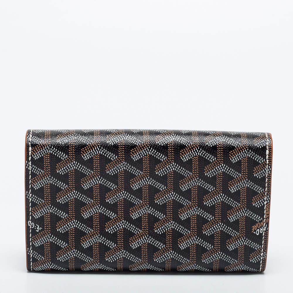 Goyard Brown Goyardine Coated Canvas and Leather Double Flap Continental Wallet商品第6张图片规格展示