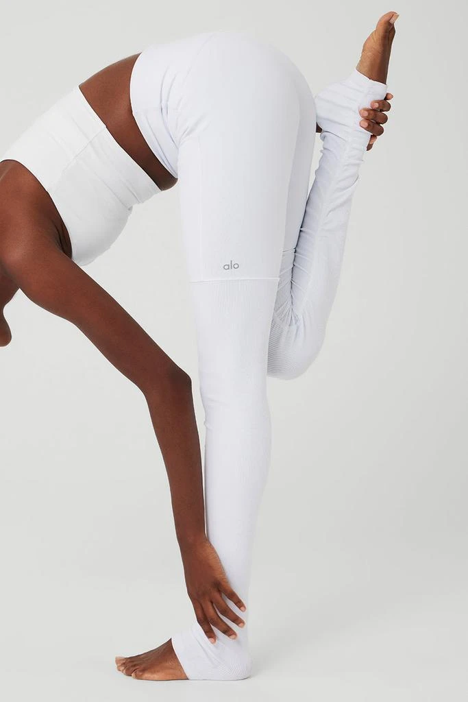 商品Alo|High-Waist Goddess Legging - White/White,价格¥810,第5张图片详细描述