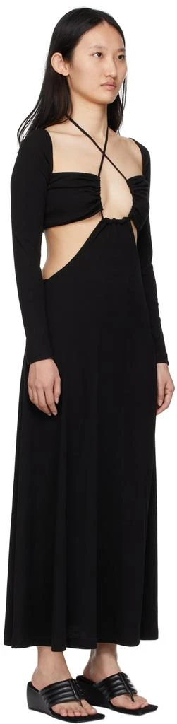 商品ROSETTA GETTY|Black Ruched Drawstring Dress,价格¥1263,第2张图片详细描述