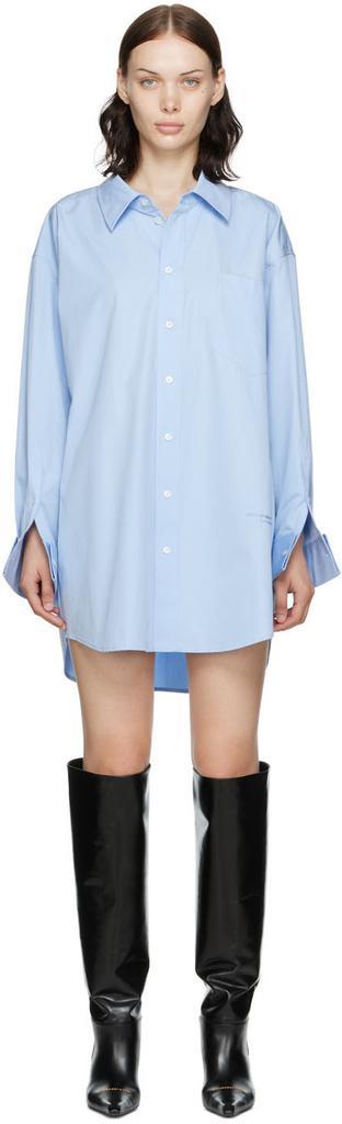 商品Alexander Wang|蓝色 Oversized Shirt 连衣裙,价格¥5224,第1张图片