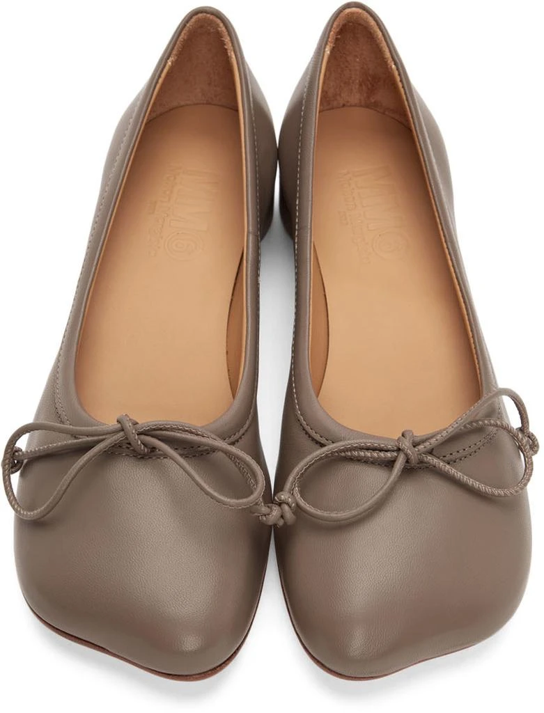 商品MAISON MARGIELA|Taupe Anatomic Ballerina Flats,价格¥1813,第5张图片详细描述