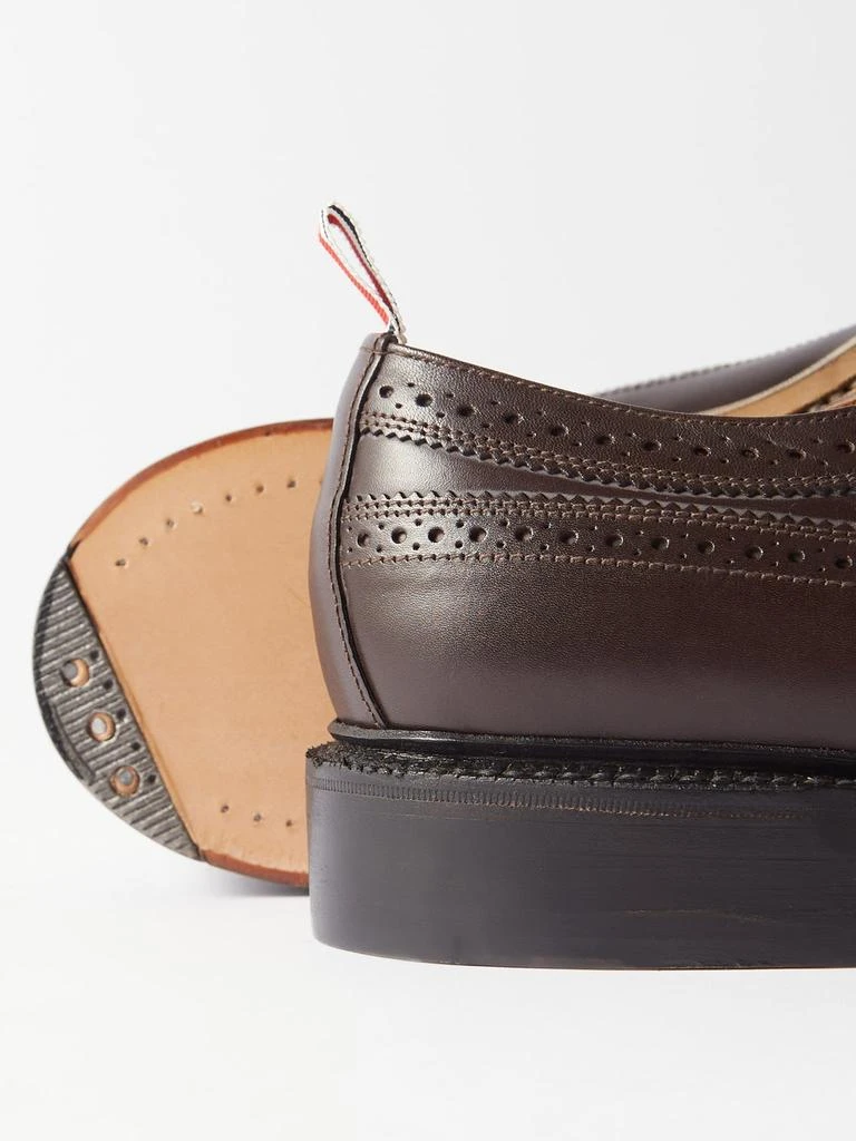 商品Thom Browne|Tricolour-trim leather longwing brogues,价格¥5198,第2张图片详细描述