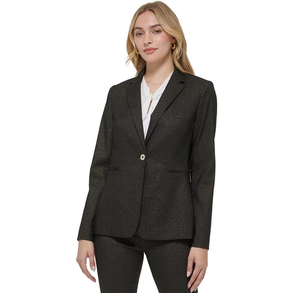 商品Tommy Hilfiger|Women's One-Button Shimmer Blazer,价格¥432,第1张图片