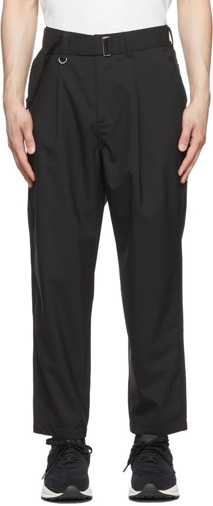 商品SOPHNET.|Black Polyester Trousers,价格¥467,第1张图片